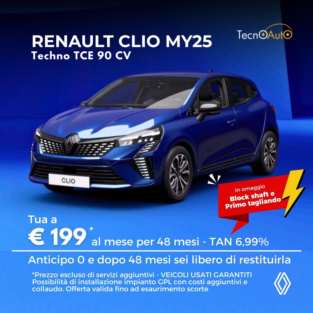 Renault Clio MY25 – Promo TecnoAuto
