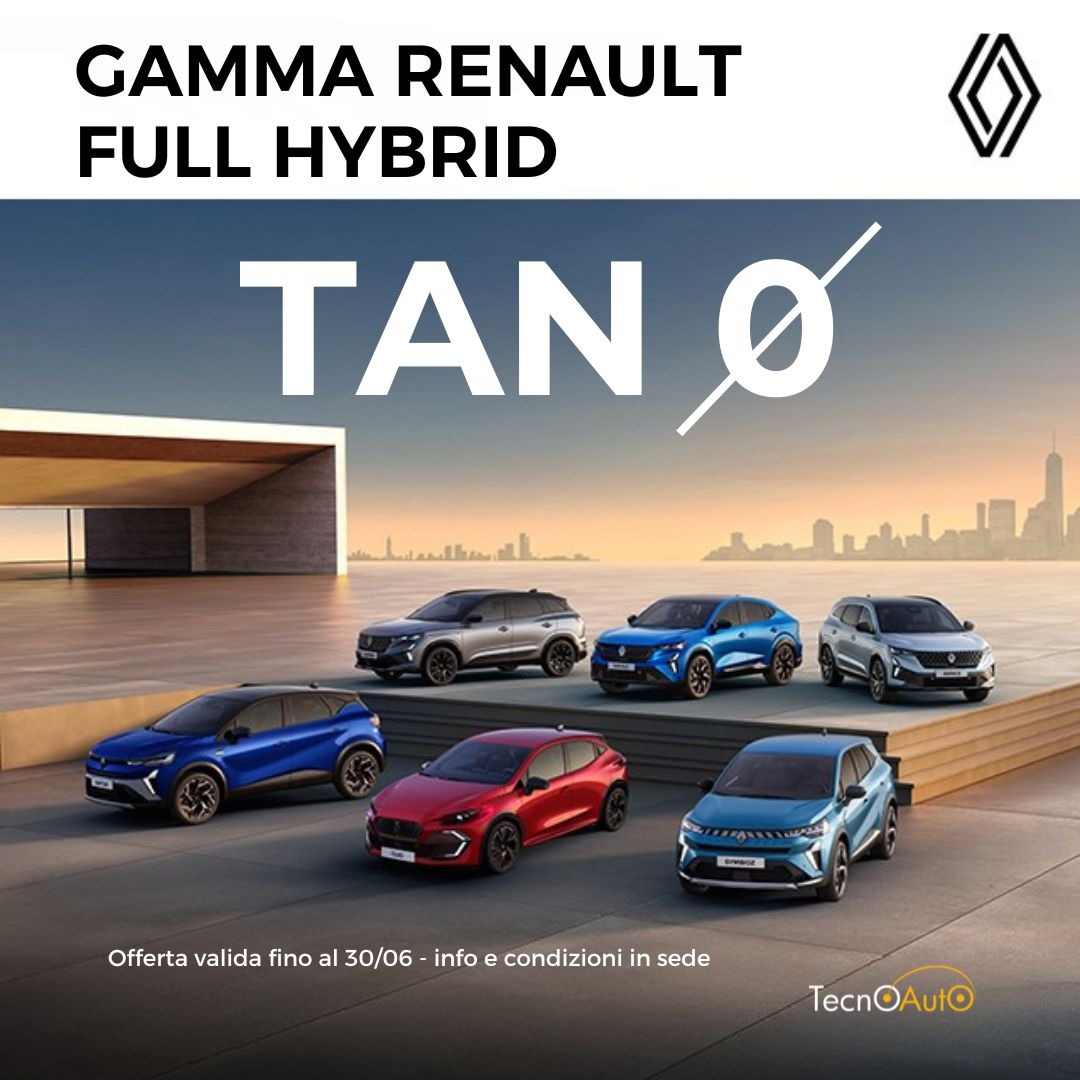 Gamma Renault Full Hybrid E-Tech in promozione Tecnoauto